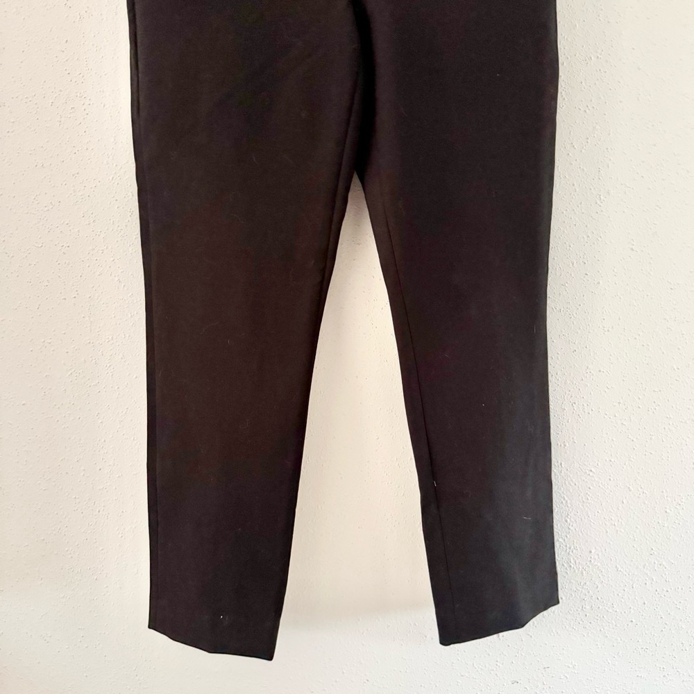 WHBM Slim Ankle Comfort Stretch Cropped Mid-Rise Trouser Pants Black Women's 8 - Picture 3 of 6